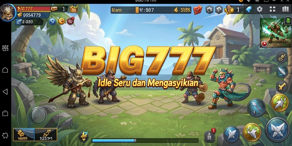 Tampilan gameplay BIG777 yang menarik dan penuh warna.