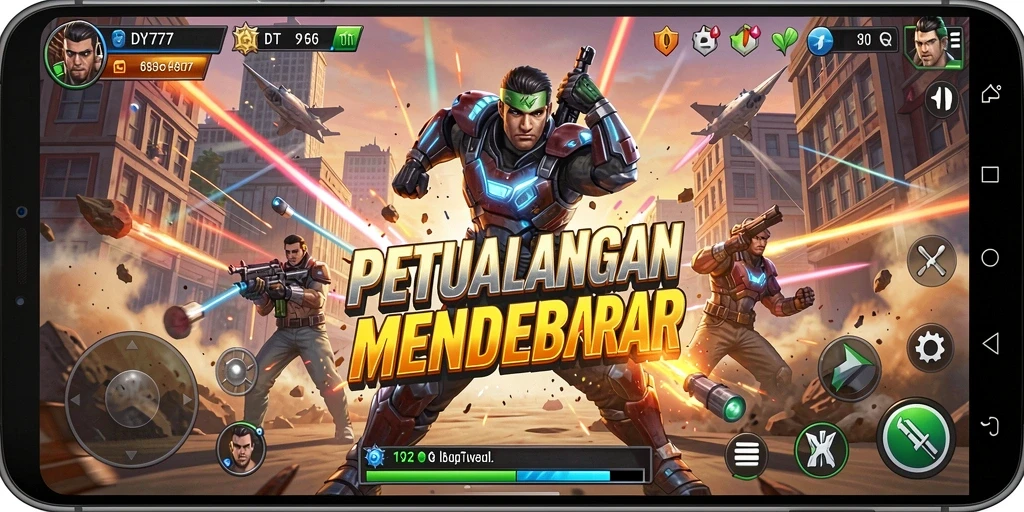 Tampilan mendebarkan dari gameplay <strong>DY777</strong> yang penuh aksi.