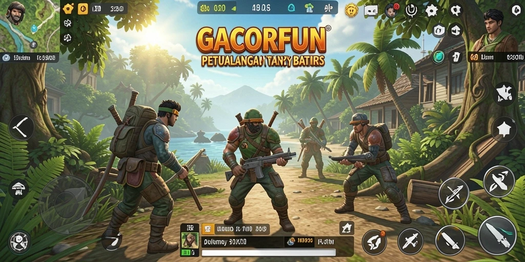 Gameplay seru dari GACORFUN dalam dunia terbuka yang luas.