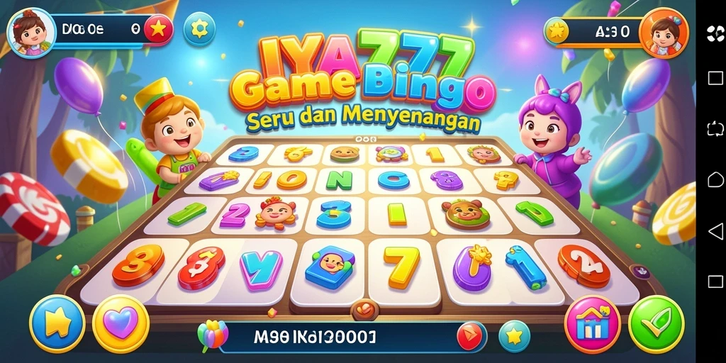 Tampilan antarmuka gameplay Bingo yang menarik di IYA777.