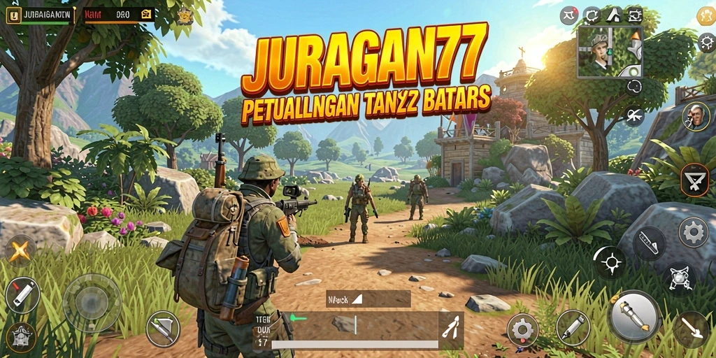 Gameplay JURAGAN77 dalam dunia terbuka yang luas dan menantang.