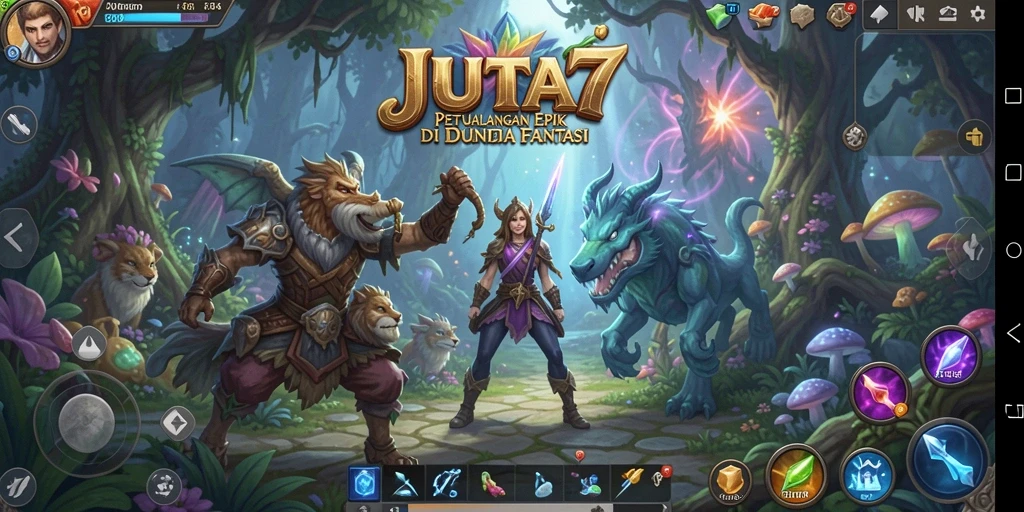 Tampilan gameplay menarik dari JUTA7 dalam petualangan penuh tantangan.