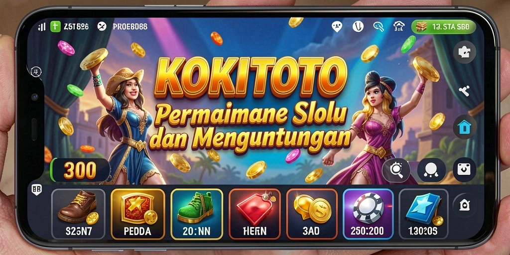 Tampilan gameplay seru dari KOKITOTO yang mengasyikkan.