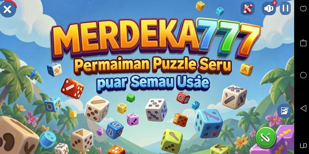 Tampilan gameplay seru dari MERDEKA777 yang penuh warna dan tantangan.