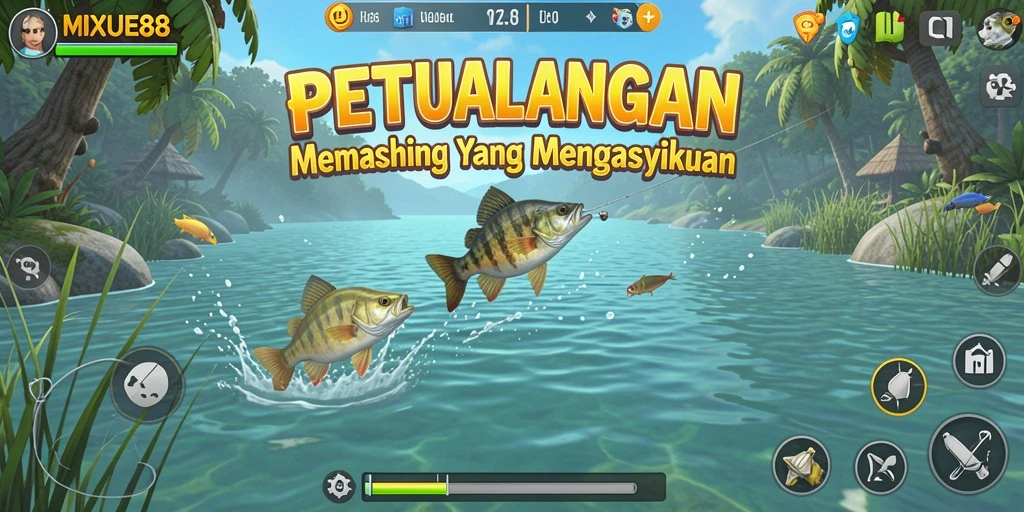 Gameplay Fishing yang menakjubkan dalam MIXUE88.