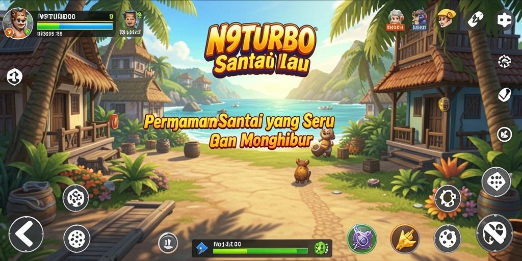Tampilan gameplay N9TURBO yang menarik dan menghibur