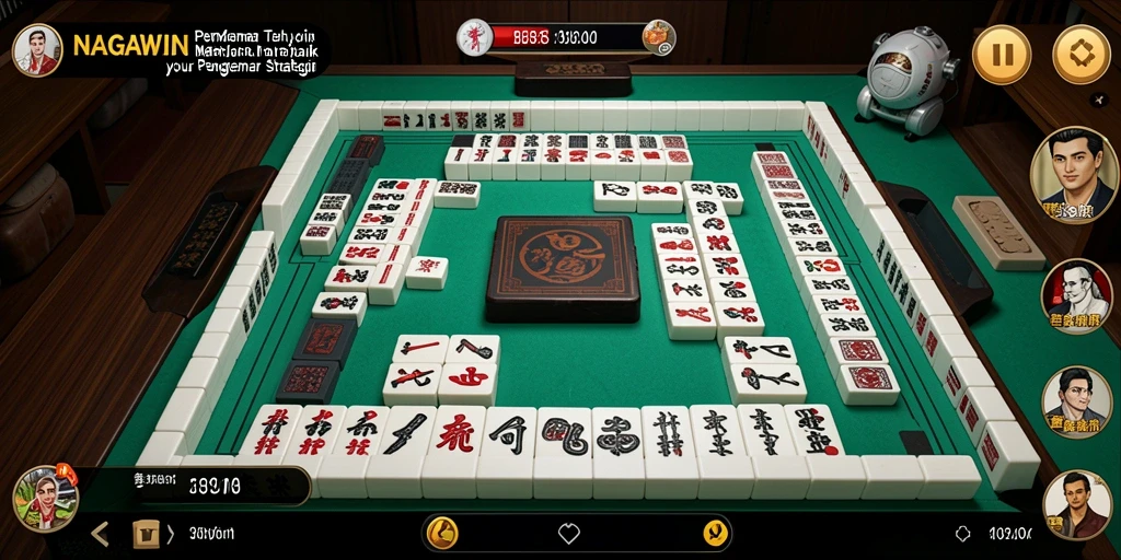 Tampilan gameplay menarik dalam NAGAWIN dengan Mahjong yang seru.