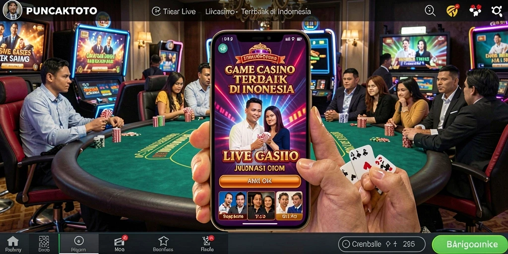Gameplay PUNCAKTOTO yang menegangkan dan interaktif di Live Casino.