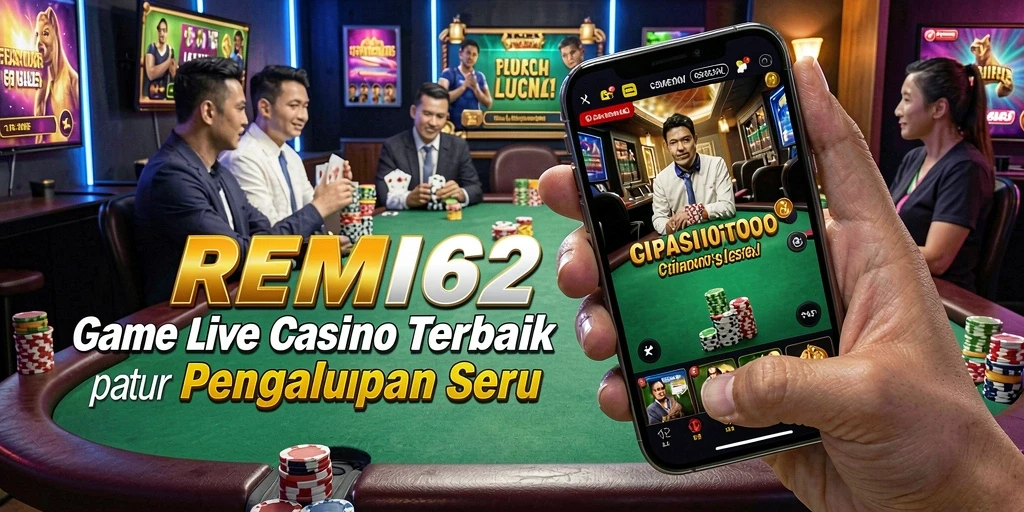 Tampilan gameplay Live Casino yang menarik di REMI62.