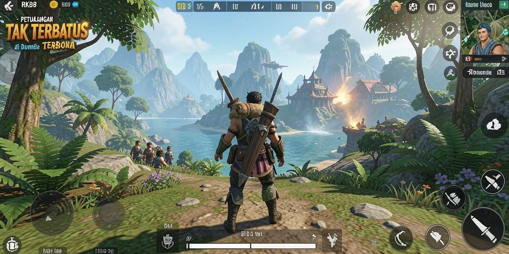 Tampilan gameplay yang mendebarkan di dunia terbuka RK88.