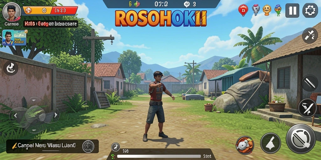 Tampilan gameplay seru dan interaktif dalam ROSOHOKI.
