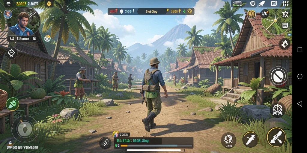 Tampilan gameplay SD107 dengan karakter dan lingkungan yang realistis.