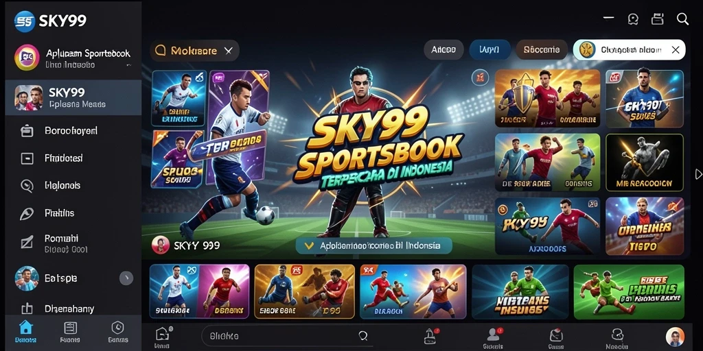 Screenshot utama SKY99, menunjukkan gameplay taruhan olahraga yang menarik.