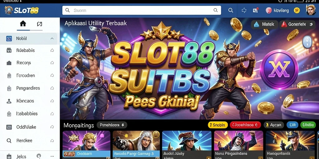 Tampilan utama SLOT88 dengan antarmuka pengguna yang intuitif.