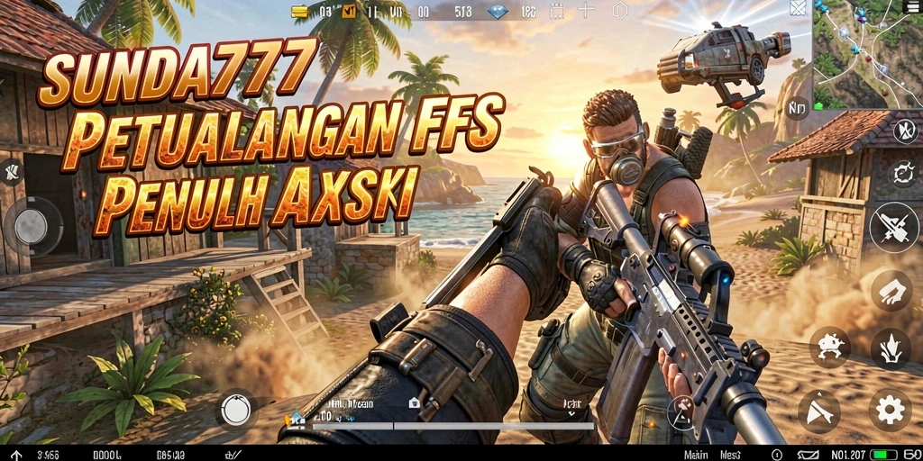 Screenshot dari gameplay SUNDA777 dengan aksi tembak-menembak yang seru.