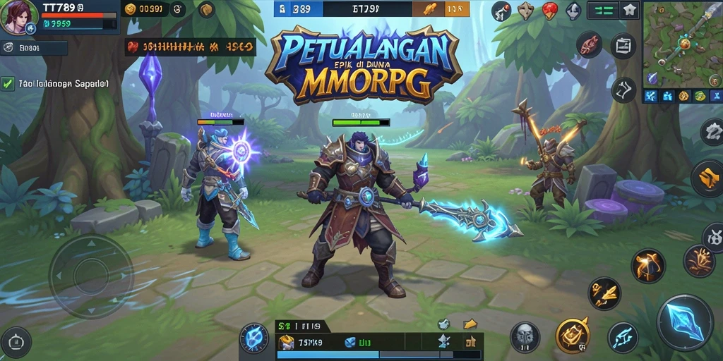 Screenshot gameplay TT789 yang menampilkan aksi seru dalam dunia MMORPG.